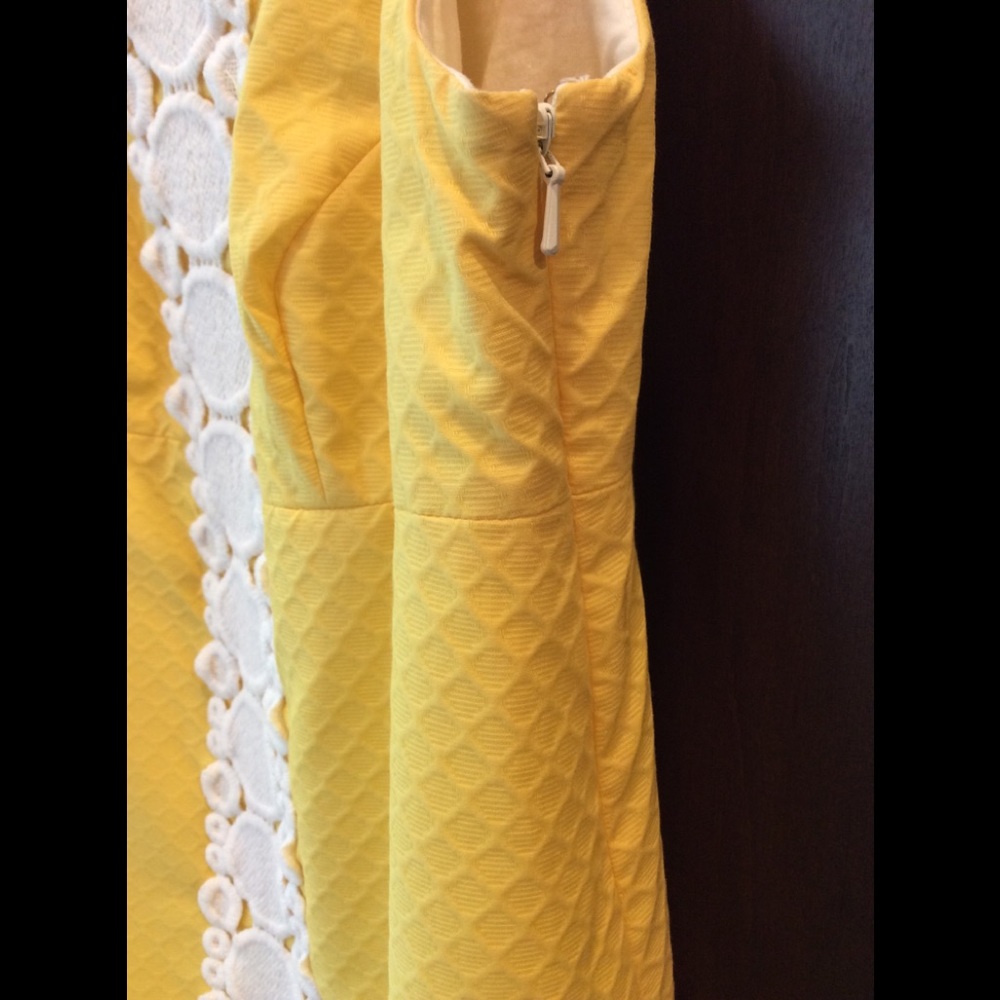 Lilly Pulitzer Jacqueline Yellow Dress Sz 0 - Picture 9 of 14